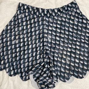 Black Milk Dragon Scale Silver Shorties